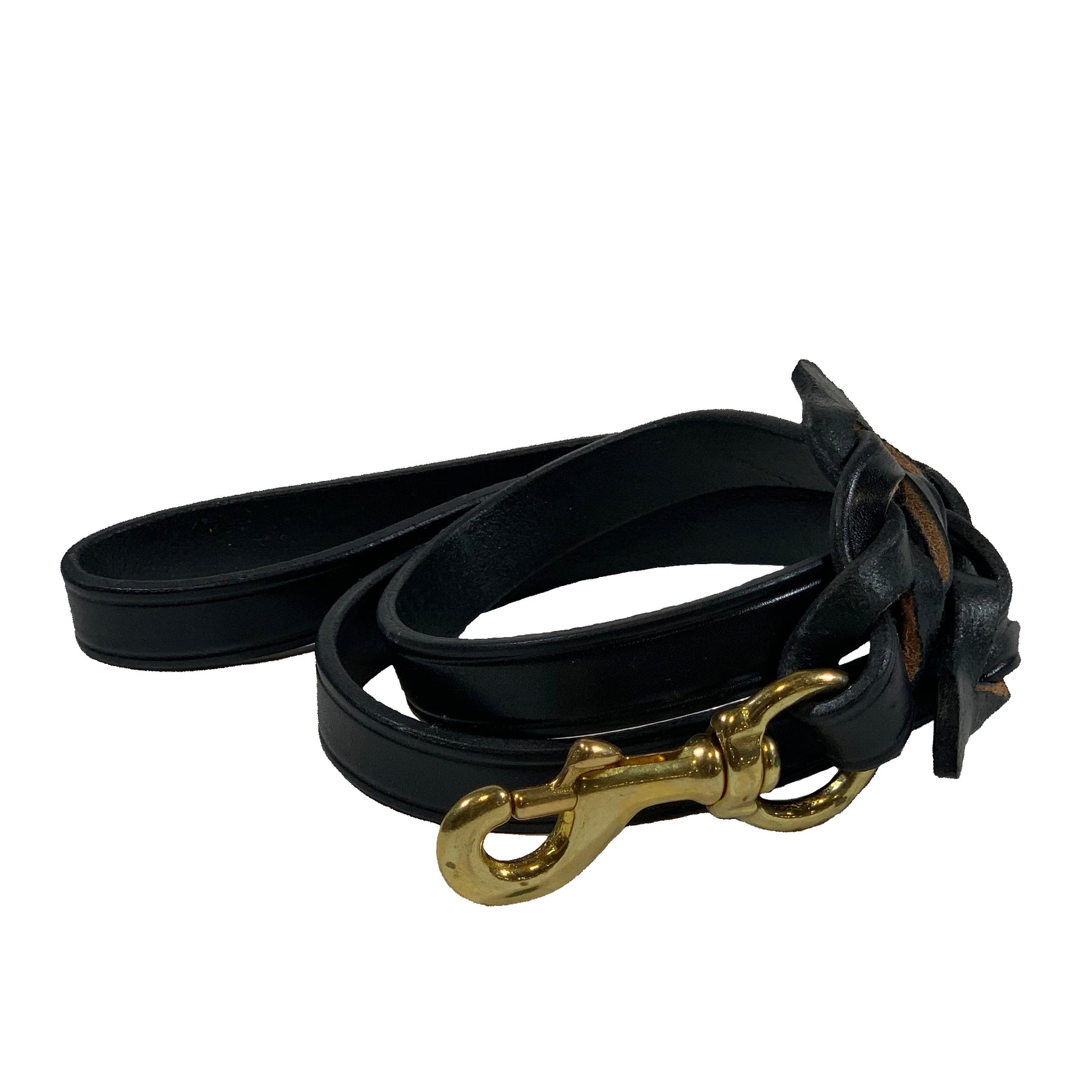KLIN Braided Leather Collar with Chain